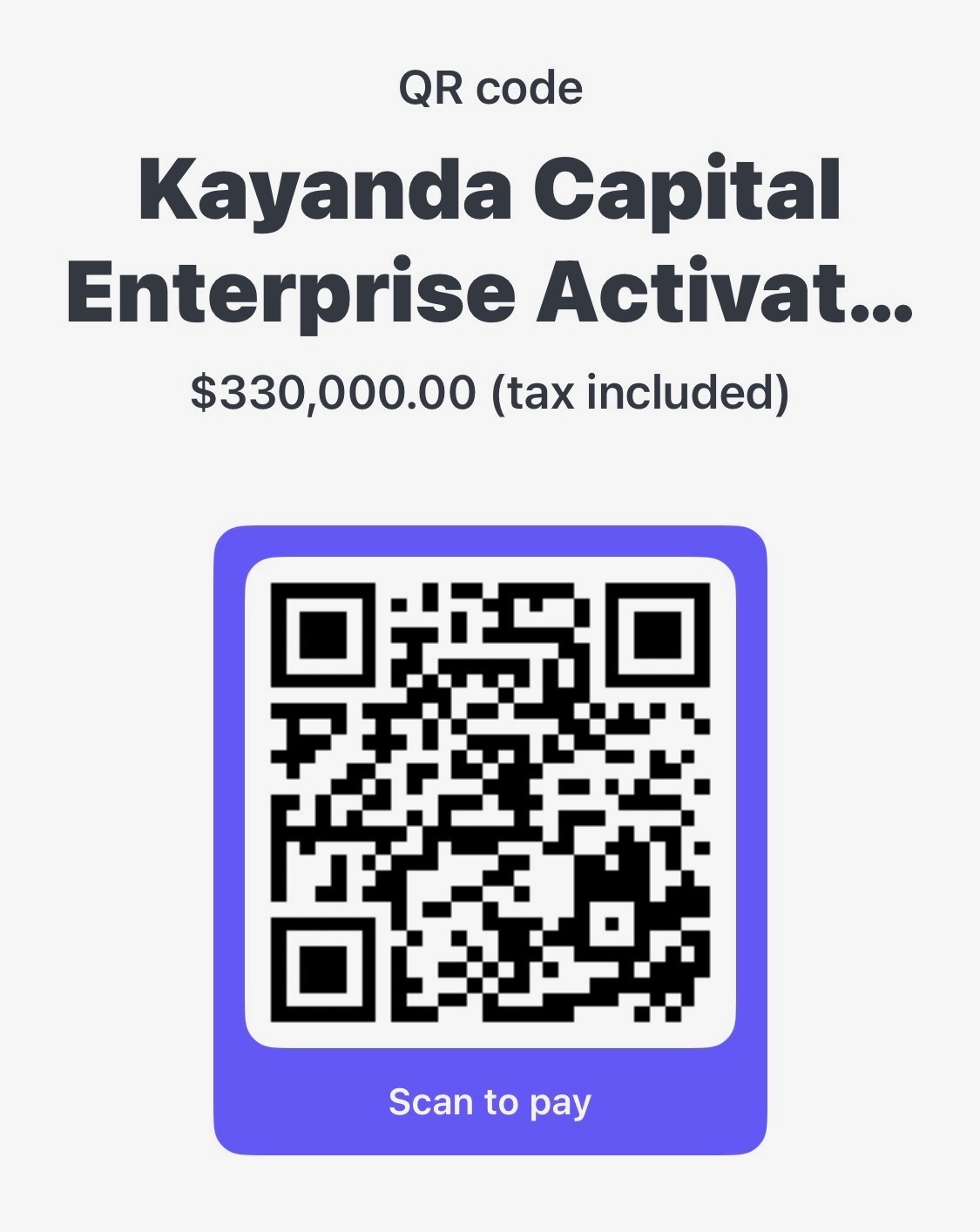 Kayanda Capital QR code
